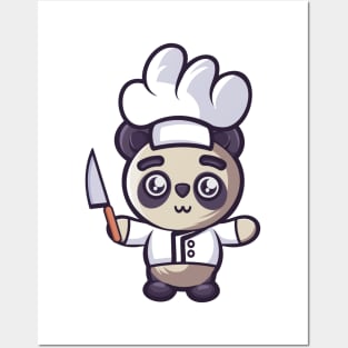 Little Chef Panda Posters and Art